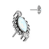Titanium Top Top Marquise Cut Zirconia Push-In