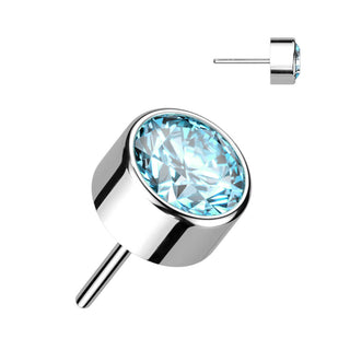 Titanium Top top zirconia opal bezel setting Push-In