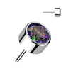 Titanium Top top zirconia opal bezel setting Push-In