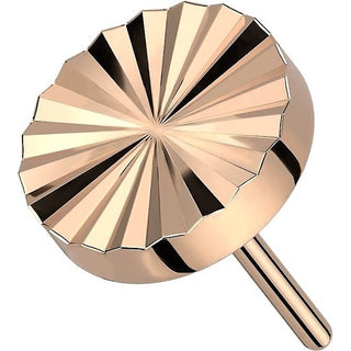 Titanium Top Round Diamond Cut Push-In