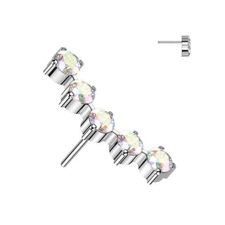 Titanio Superiore a 5 zirconi Push-In
