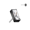 Titanio Superiore a zircone rettangolare Push-In
