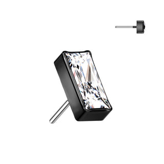 Titanio Superiore a zircone rettangolare Push-In