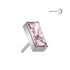 Titanio Superiore a zircone rettangolare Push-In