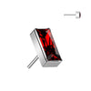 Titanio Superiore a zircone rettangolare Push-In