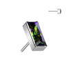 Titanio Superiore a zircone rettangolare Push-In
