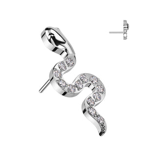 Titanium Top top snake zirconia Push-In