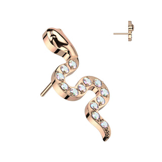 Titanium Top top snake zirconia Push-In