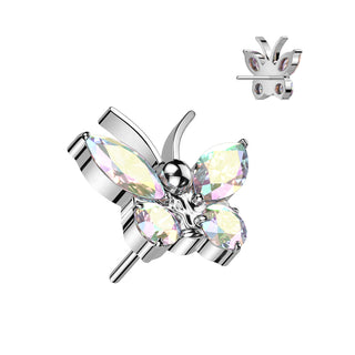 Top Top Butterfly Zirconia Push-In