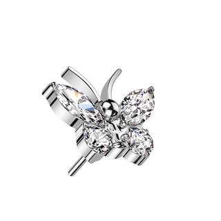 Top Top Butterfly Zirconia Push-In