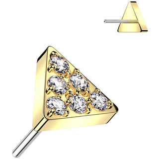 Titanium Top Triangle Zirconia Push-In