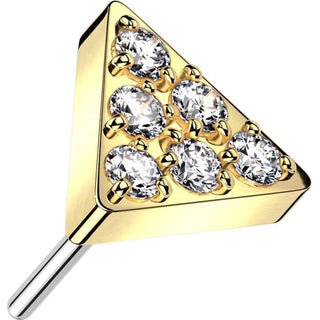 Titanium Top Triangle Zirconia Push-In