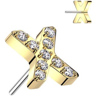 Titanium Top Zirconia Cross Push-In