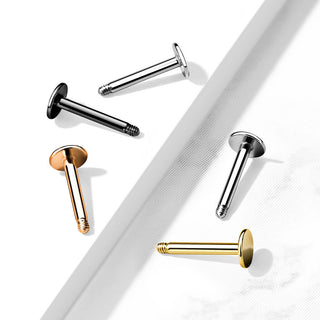 Base labret base flat back