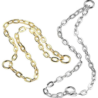 Titanium Top connector double chain with 2 O-rings