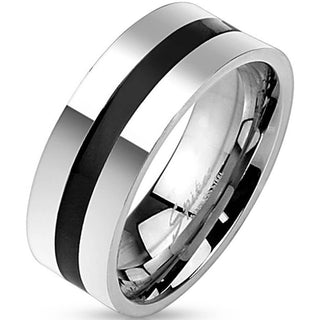 Linie Schwarz Silber