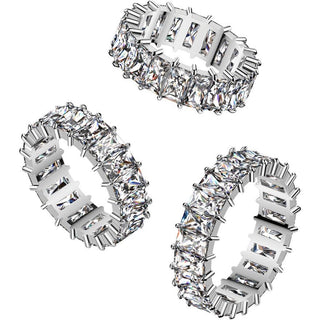 Finger Ring baguette cut zirconia