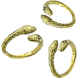 Finger Ring 2 headed snake ring