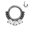 Ring 3 Zirconia Round Clicker