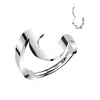 Anello Piercing  Design Onda Clicker