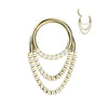 Ring Chains dangle Zirconia Clicker