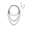 Ring Chains dangle Zirconia Clicker