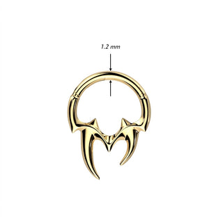 Ring Tribal Fangs Clicker