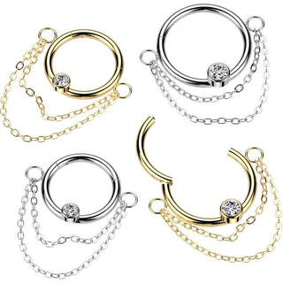 Ring chains zirconia Clicker