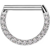 Anello Piercing  Zirconi Clicker