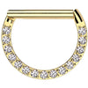 Anello Piercing  Zirconi Clicker