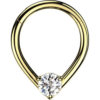 Anello Piercing  Lacrima zircone Segment