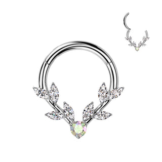 Ring vines zirconia marquise cut Segment