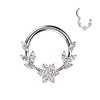 Ring vines flower zirconia marquise cut Segment