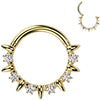 Anello Piercing zirconi Segment