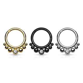 Ring Ball Zirconia Clicker