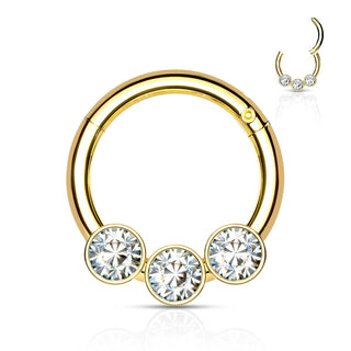 Ring Ball 3 Zirconia Clicker