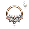 Ring Marquise Cut 5 Zirconia Clicker