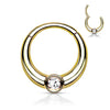 Ring Zirconia Round Clicker