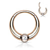 Ring Zirconia Round Clicker