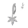 Piercing Nombril fleur pendentif zircone Cliqueur