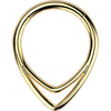 Titanium Ring double chevron Clicker