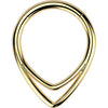 Titanium Ring double chevron Clicker