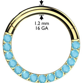 Titan Ring Türkis Segment 