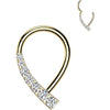 Titanium Ring teardrop zirconia Segment