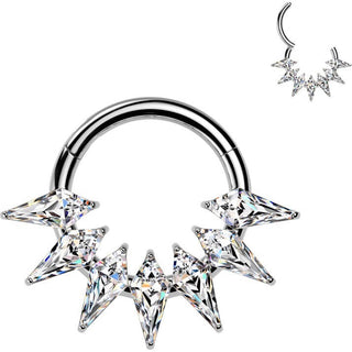 Titanium Ring spikes zirconia Segment