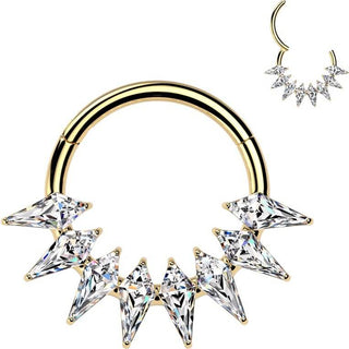 Titanium Ring spikes zirconia Segment