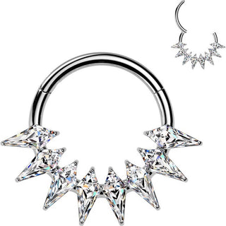 Titanium Ring spikes zirconia Segment