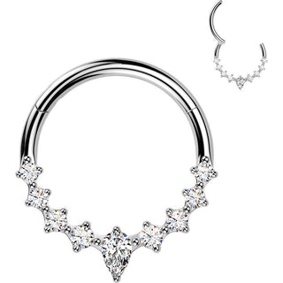 Titanium Ring teardrop zirconia Segment
