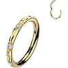 Titanium Ring Outward Facing Facet Cuts Zirconias Clicker