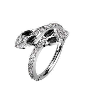 Ring Snakes Zirconia Clicker